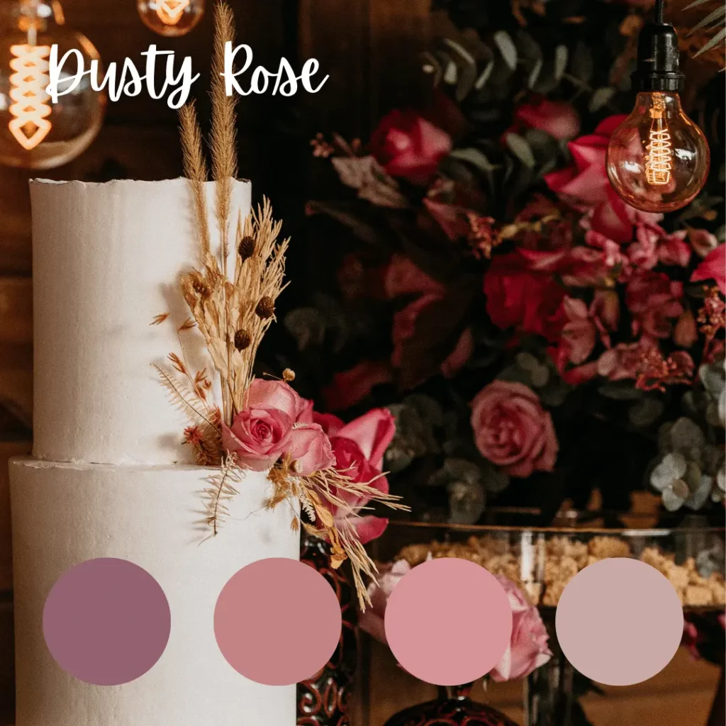 Dusty Rose wedding colors 