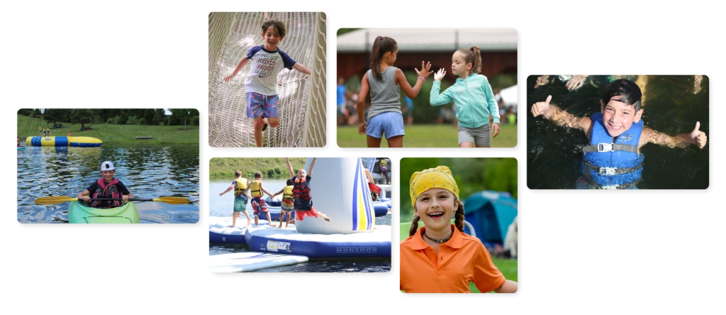 images of kids having fun at camp