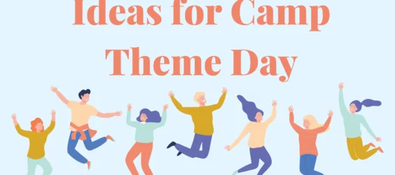 ideas for camp theme day with people jumping in the air