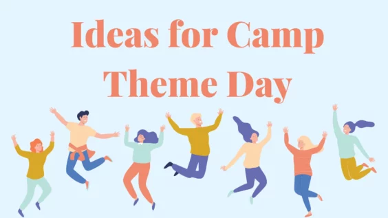ideas for camp theme day with people jumping in the air